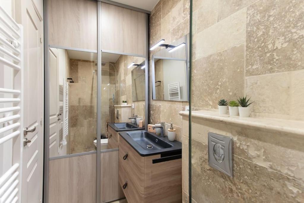 L19 1Bdr Massena Central 2Mins Sea/Promenadeac/Balcony Nizza Kültér fotó